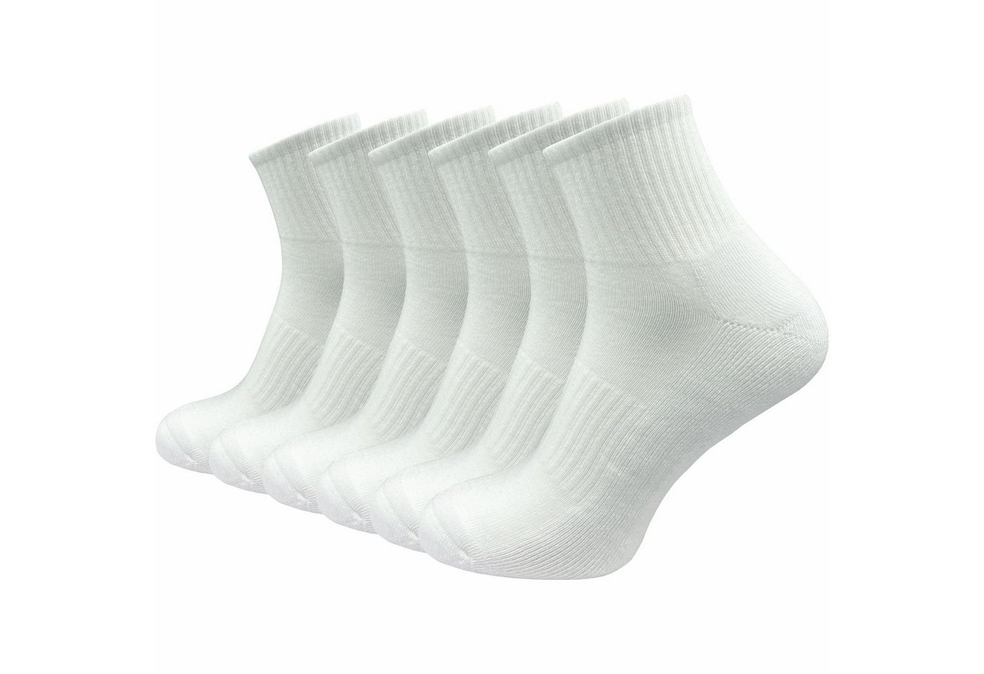 GAWILO Kurzsocken für Damen - Premium Socken für Sport & Freizeit - ohne drückende Naht (6 Paar) in weiß, schwarz & grau, leichte Plüschsohle für höchsten Tragekomfort von GAWILO