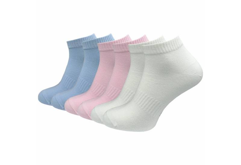 GAWILO Kurzsocken für Damen und Herren - Quartersocken aus Baumwolle (6 Paar) Kein Rutschen dank Rippbund - Etwas länger als Sneaker Socken von GAWILO