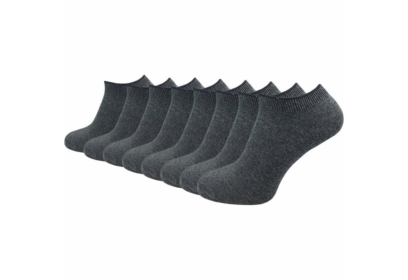 GAWILO Sneakersocken Natur" für Damen & Herren aus 100% Baumwolle u.a. in grau & blau (8 Paar) angenehmer, enganliegender Sitz - bitte eine Nummer größer bestellen" von GAWILO