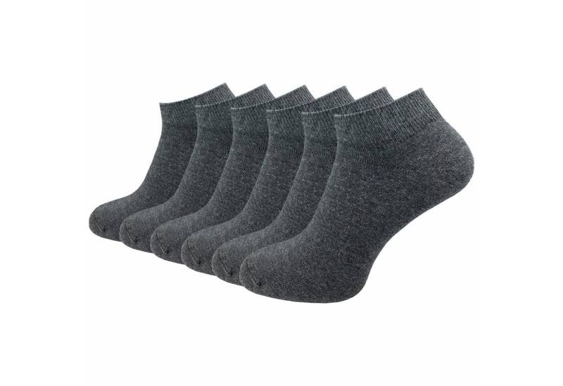 GAWILO Sneakersocken aus 100% Baumwolle für Herren in schwarz & weiß (6-Paar) ohne drückende Naht über den Zehen - atmungsaktiv - absolut blickdicht von GAWILO
