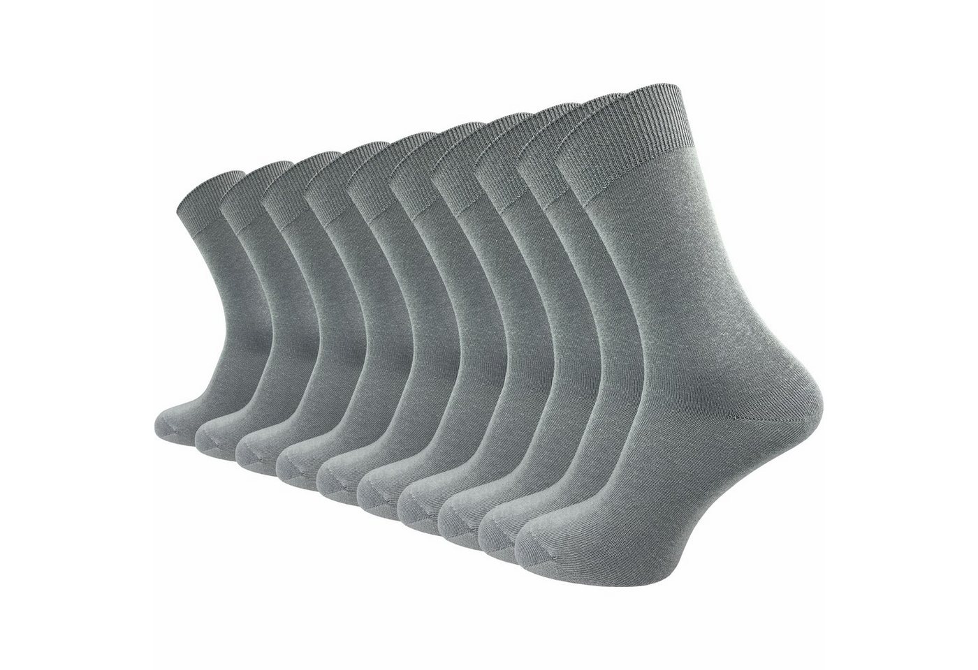 GAWILO Socken für Damen und Herren aus 100% Baumwolle, Business und Freizeit (10 Paar) mit venenfreundlichem Komfortbund von GAWILO