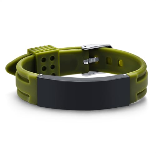 Individuelle Armbänder für Herren, verstellbares Gummi-Silikon-Uhrenarmband mit Edelstahl-Armreif, einzigartiges bedeutungsvolles Geschenk, TYPE-3, Modern Individuelle Armbänder für Herren, verstellbares Gummi-Silikon-Uhrenarmband mit Edelstahl-Armreif, einzigartiges bedeutungsvolles Geschenk, TYPE-3, Modern von GAYEGF