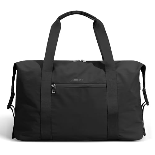 GAYUAPEIA Damen Weekender Bag Travel Duffel Bag mit Schuhfach 53,3 cm Fluggesellschaft zugelassenes Handgepäck, 2-teiliges Segeltuch & Leder Übernachtungstaschen-Set, persönliche Gegenstände Gepäck GAYUAPEIA Damen Weekender Bag Travel Duffel Bag mit Schuhfach 53,3 cm Fluggesellschaft zugelassenes Handgepäck, 2-teiliges Segeltuch & Leder Übernachtungstaschen-Set, persönliche Gegenstände Gepäck von GAYUAPEIA