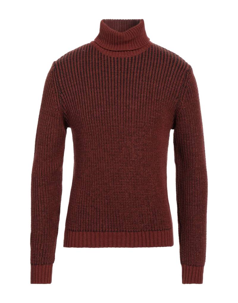 GAZZARRINI Rollkragenpullover Herren Rostrot von GAZZARRINI