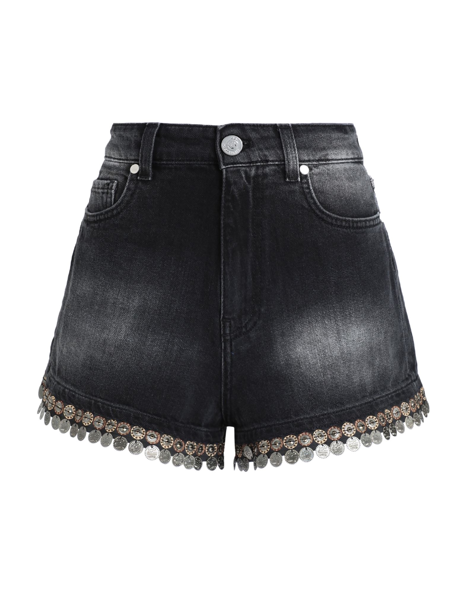 GAëLLE Paris Jeansshorts Damen Schwarz von GAëLLE Paris