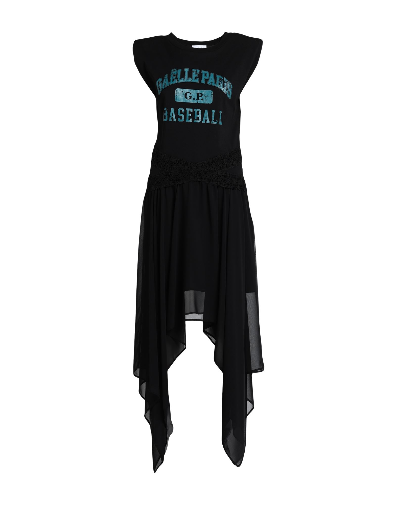GAëLLE Paris Midi-kleid Damen Schwarz GAëLLE Paris Midi-kleid Damen Schwarz von GAëLLE Paris