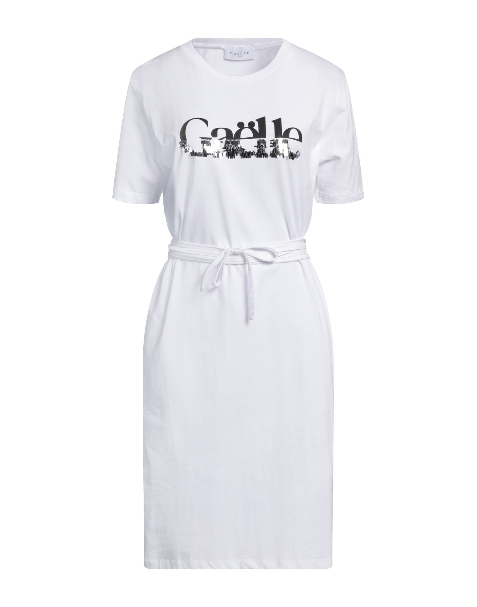 GAëLLE Paris Midi-kleid Damen Weiß GAëLLE Paris Midi-kleid Damen Weiß von GAëLLE Paris
