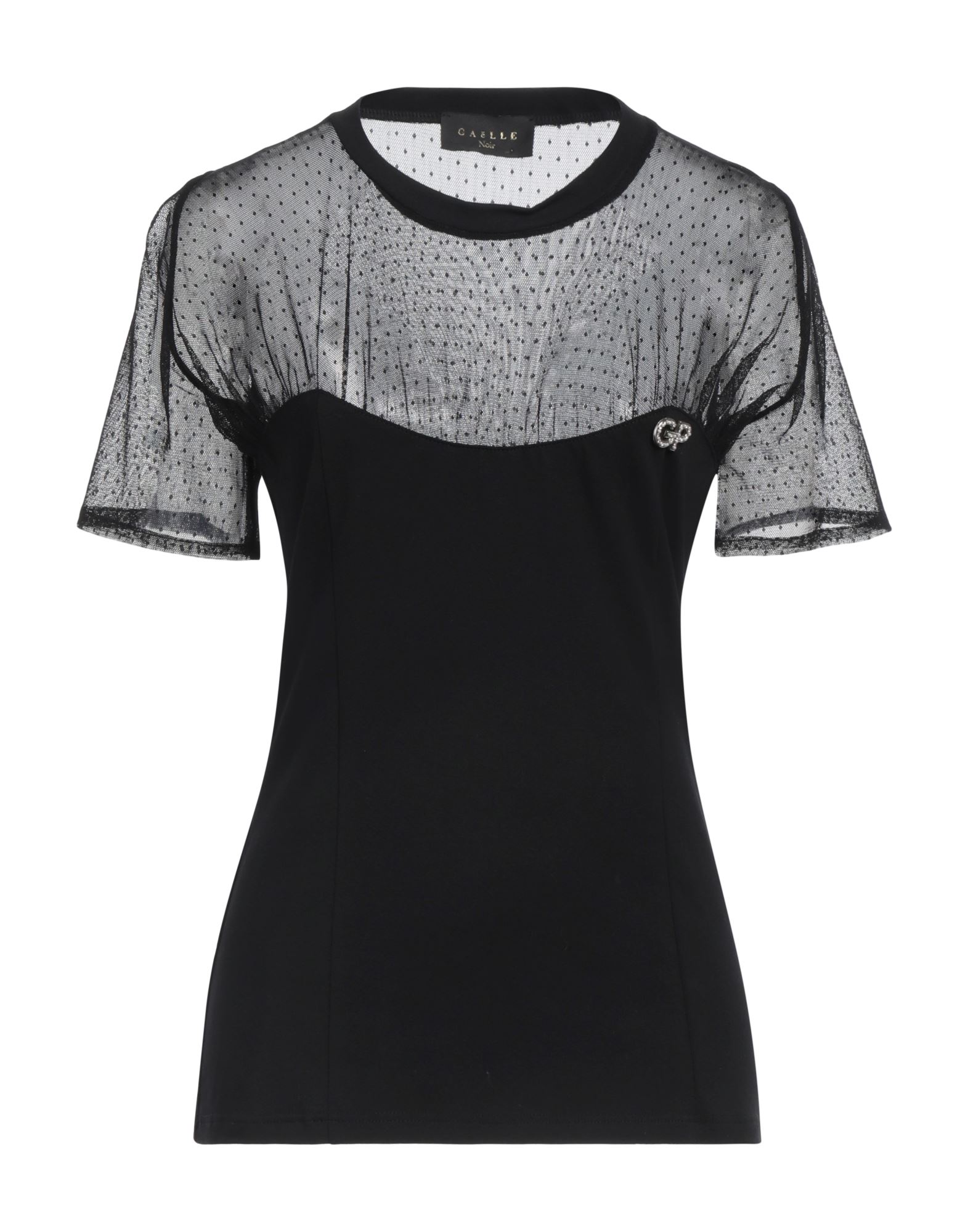 GAëLLE Paris T-shirts Damen Schwarz GAëLLE Paris T-shirts Damen Schwarz von GAëLLE Paris