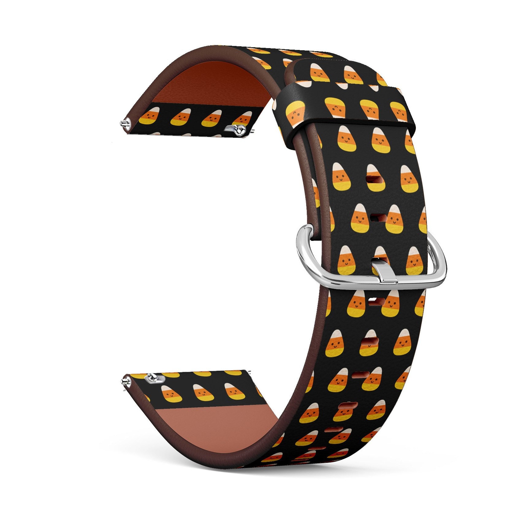 Veganes Leder Armband 18mm 20mm 22mm 23mm | Cute Little Cartoon Candy Corn On Print Uhrenband Mit Schnellverschluss Pins Veganes Leder Armband 18mm 20mm 22mm 23mm | Cute Little Cartoon Candy Corn On Print Uhrenband Mit Schnellverschluss Pins von GBBoutiqueStore