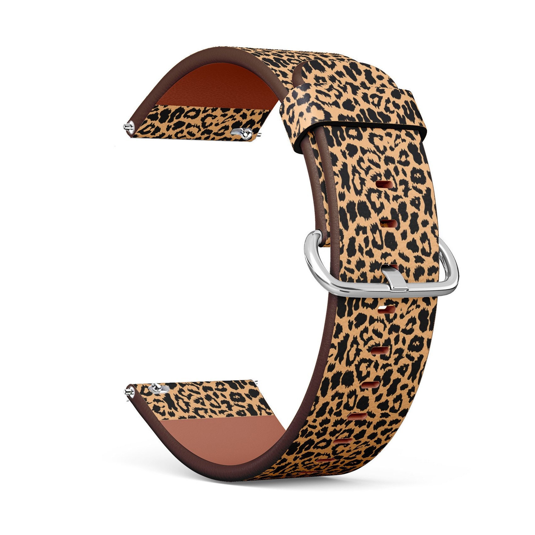 Veganes Leder Uhrenarmband 18mm 20mm 22mm 23mm | Leopard Print Muster Uhrenband Armband Armband Mit Schnellverschluss Pins Veganes Leder Uhrenarmband 18mm 20mm 22mm 23mm | Leopard Print Muster Uhrenband Armband Armband Mit Schnellverschluss Pins von GBBoutiqueStore