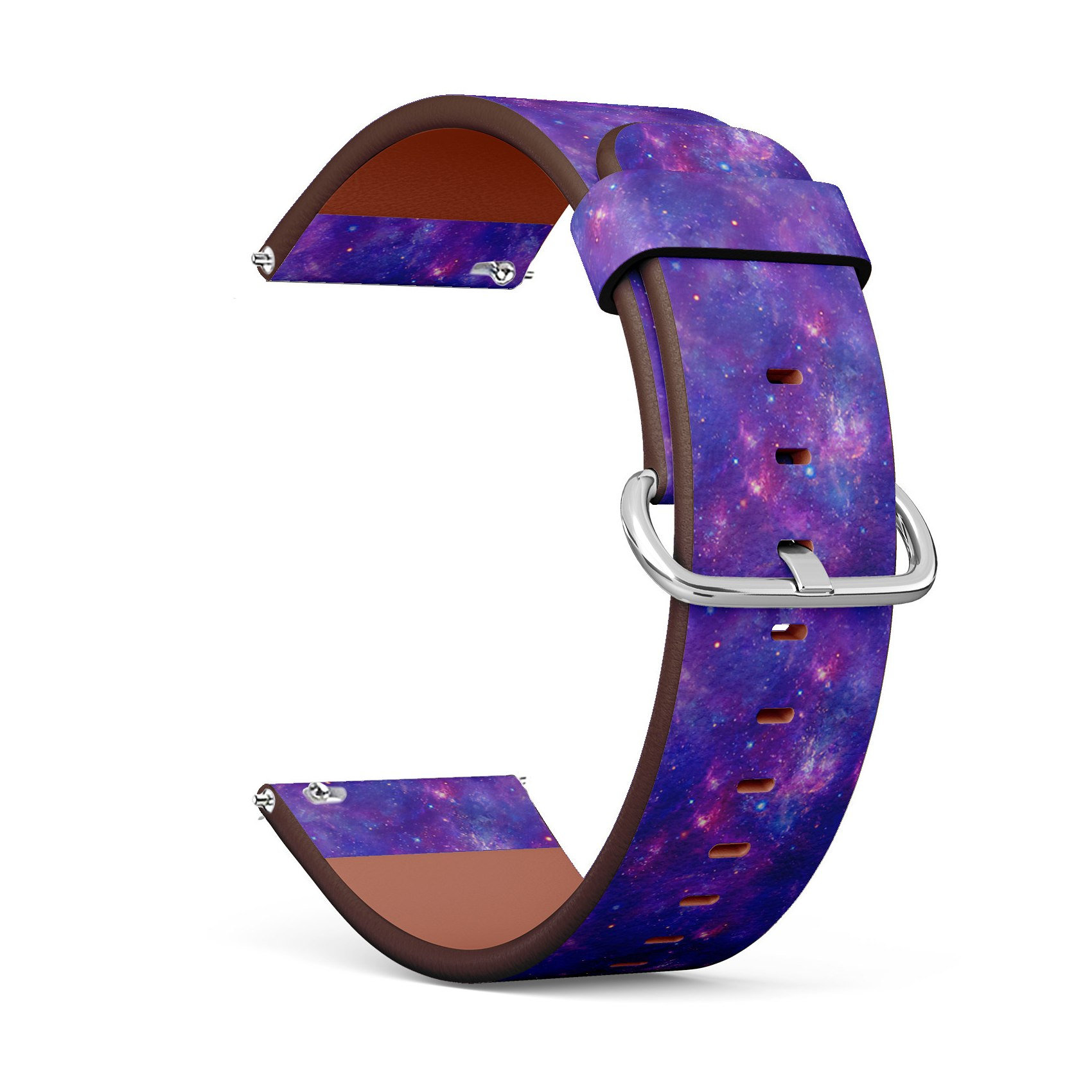Veganes Leder Uhrenarmband 18mm 20mm 22mm 23mm | Purple Space Galaxy Stars Print Armband Armband Mit Schnellverschluss Pins Veganes Leder Uhrenarmband 18mm 20mm 22mm 23mm | Purple Space Galaxy Stars Print Armband Armband Mit Schnellverschluss Pins von GBBoutiqueStore