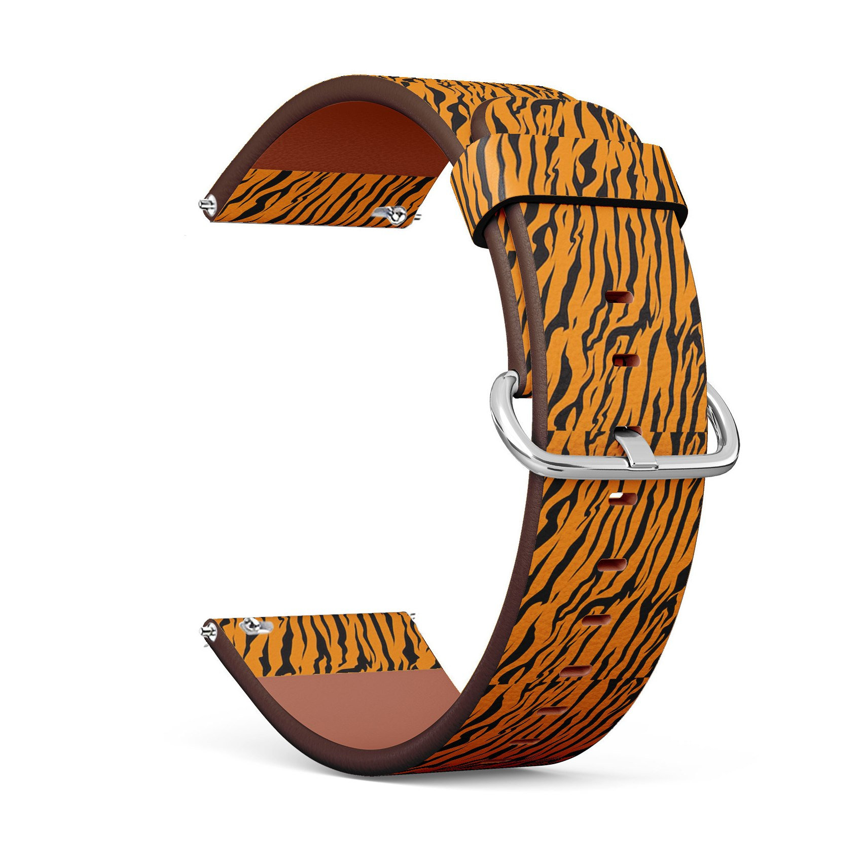 Veganes Leder Uhrenarmband 18mm 20mm 22mm 23mm | Streifen Tiere Dschungel Tigerfell Print Uhrenband Armband Mit Schnellverschluss Pins Veganes Leder Uhrenarmband 18mm 20mm 22mm 23mm | Streifen Tiere Dschungel Tigerfell Print Uhrenband Armband Mit Schnellverschluss Pins von GBBoutiqueStore