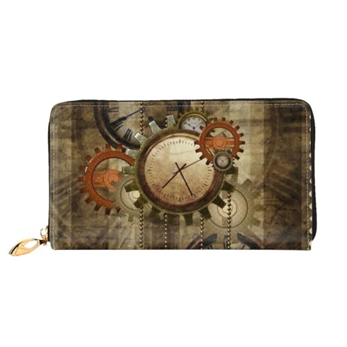 GBCDEDSL Clocks and Gears Doppelseitig Voll Bedrucktes Mikrofaser-Leder Damen Leder Lange Clutch Geldbörse Leder Geldbörse, Schwarz , Einheitsgröße GBCDEDSL Clocks and Gears Doppelseitig Voll Bedrucktes Mikrofaser-Leder Damen Leder Lange Clutch Geldbörse Leder Geldbörse, Schwarz , Einheitsgröße von GBCDEDSL