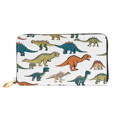 GBCDEDSL Doppelseitig bedruckte Damen-Geldbörse aus Mikrofaser-Leder, lange Clutch-Geldbörse, Ledergeldbörse, Schwarz , Einheitsgröße von GBCDEDSL