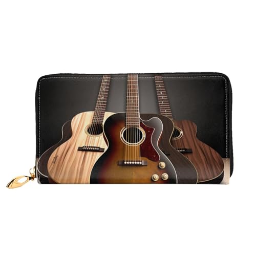 GBCDEDSL Doppelseitig bedruckte Geldbörse aus Mikrofaser-Leder für Damen, Leder, lange Clutch-Geldbörse, Ledergeldbörse, Schwarz , Einheitsgröße von GBCDEDSL