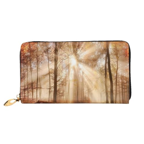 GBCDEDSL Fallszene doppelseitig voll bedrucktes Mikrofaser-Leder Damen Leder lange Clutch Geldbörse Leder Geldbörse, Schwarz , Einheitsgröße von GBCDEDSL