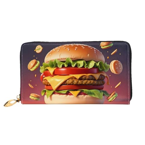 GBCDEDSL Fresh Vegetables Doppelseitige voll bedruckte Mikrofaser-Leder Damen Leder lange Clutch Geldbörse Leder Geldbörse, Schwarz , Einheitsgröße von GBCDEDSL