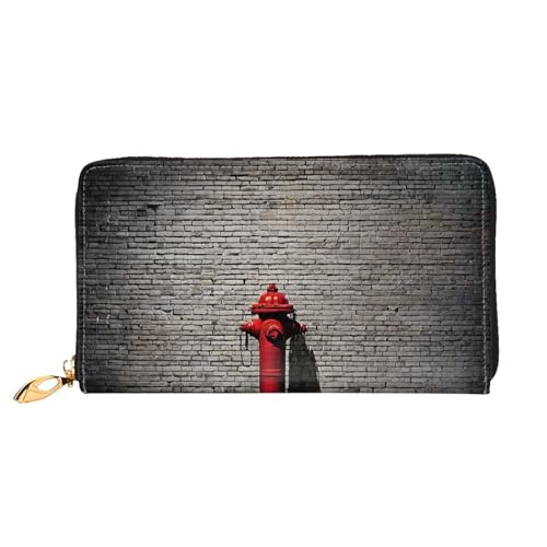 GBCDEDSL Graffiti Colorful Brick Double Sided Fully Printed Microfiber Leather Women's Leather Long Clutch Wallet Leather Wallet, Schwarz , Einheitsgröße von GBCDEDSL