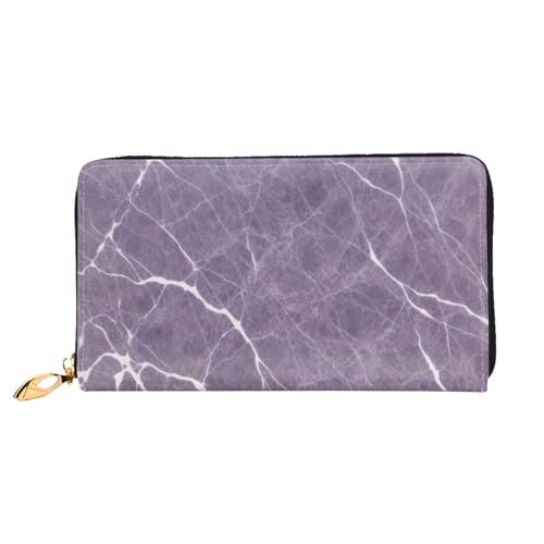GBCDEDSL Lila Marmor doppelseitig voll bedrucktes Mikrofaser-Leder Damen Leder lange Clutch Geldbörse Leder Geldbörse, Schwarz , Einheitsgröße von GBCDEDSL