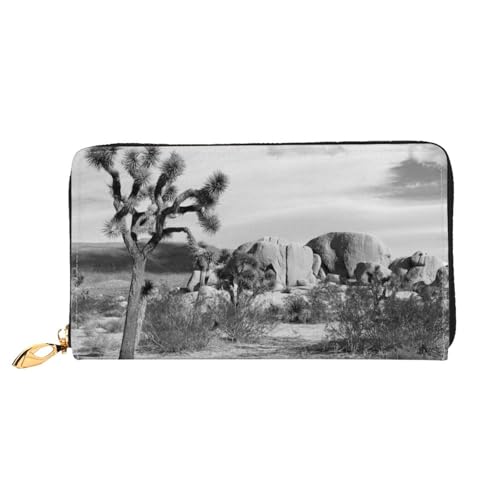 GBCDEDSL Natural Scenery Doppelseitige vollständig bedruckte Mikrofaser-Leder Damen Leder lange Clutch Geldbörse Leder Geldbörse, Schwarz , Einheitsgröße von GBCDEDSL