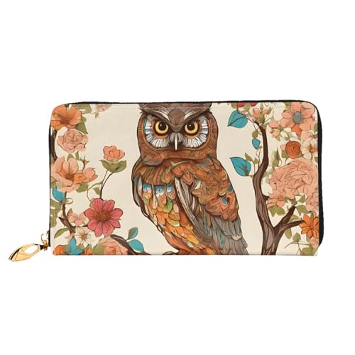 GBCDEDSL Owl Beliefs Doppelseitige vollständig bedruckte Mikrofaser-Leder Damen Leder lange Clutch Geldbörse Leder Geldbörse, Schwarz , Einheitsgröße von GBCDEDSL