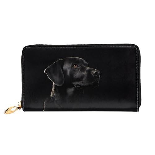 GBCDEDSL Puppies Dog Doppelseitig Voll Bedrucktes Mikrofaser-Leder Damen Leder Lange Clutch Geldbörse Leder Geldbörse, Schwarz , Einheitsgröße von GBCDEDSL