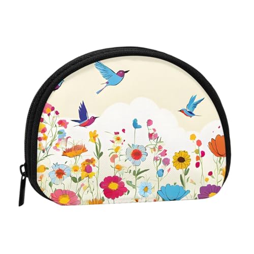 Hen Flying Butterflies Among Flowers Full Format Printed Polyester Portable Mini Storage Bag Shell Shaped Wallet Small Coin Wallet Shell Storage Bag, Schwarz , Einheitsgröße Hen Flying Butterflies Among Flowers Full Format Printed Polyester Portable Mini Storage Bag Shell Shaped Wallet Small Coin Wallet Shell Storage Bag, Schwarz , Einheitsgröße von GBCDEDSL