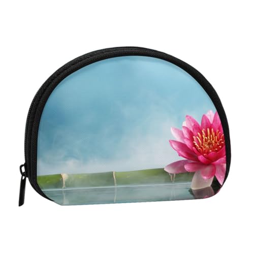 Lotus Flower Bamboo Full Format Printed Polyester Portable Mini Storage Bag Shell Shaped Wallet Small Coin Wallet Shell Storage Bag, Schwarz , Einheitsgröße Lotus Flower Bamboo Full Format Printed Polyester Portable Mini Storage Bag Shell Shaped Wallet Small Coin Wallet Shell Storage Bag, Schwarz , Einheitsgröße von GBCDEDSL