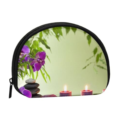 Stones Candles Full Format Printed Polyester Portable Mini Storage Bag Shell Shaped Wallet Small Coin Wallet Shell Storage Bag, Schwarz , Einheitsgröße Stones Candles Full Format Printed Polyester Portable Mini Storage Bag Shell Shaped Wallet Small Coin Wallet Shell Storage Bag, Schwarz , Einheitsgröße von GBCDEDSL