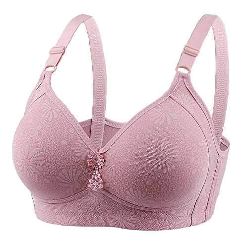 GBEN Bügelfreier Nahtloser BH für Damen BH ohne Bügel mit nahtlosen Cups Bequemer BH mit Unterbrustband Hautfarbener Soft-BH Bra Top Low Support Bra für Alltag Yoga Fitness Sport von GBEN