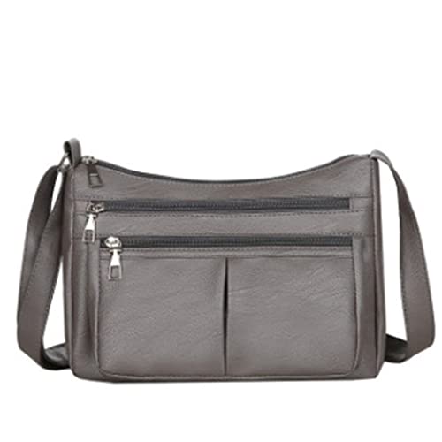 Umhängetasche Damen Breiter Gurt Klein Handytasche zum Umhängen Kunstleder Schultertasche Geldbörse Crossbody Tasche Moderne Taschen mit Münze Geldbörse Multifunktionstasche von GBEN