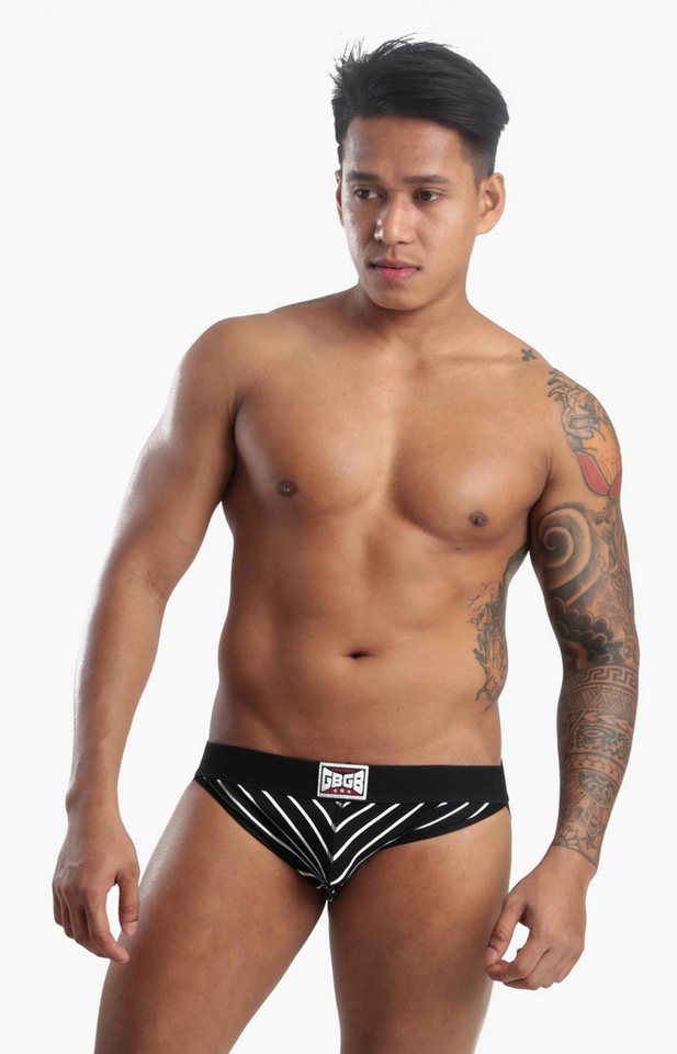 GBGB String GBGB Alexander Jockstrap Underwear Black/White von GBGB