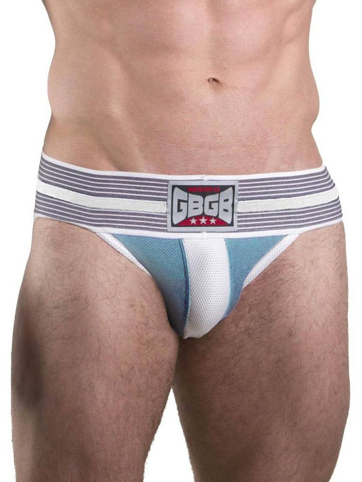 GBGB String GBGB Dexter Jock Underwear Jockstrap Sky Blue/White L GBGB String GBGB Dexter Jock Underwear Jockstrap Sky Blue/White L von GBGB