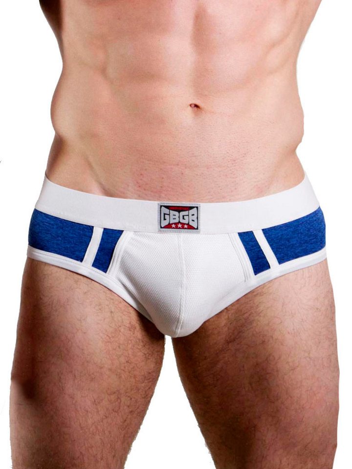 GBGB String GBGB Jaxon Acid Jock Brief Underwear Blue/White von GBGB