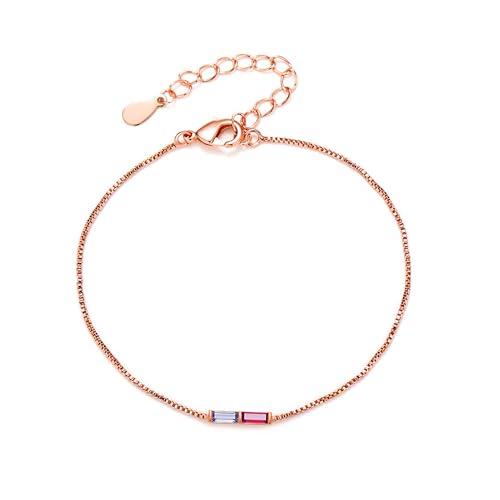 Benutzerdefinierte 1-3 Baguette Birthstones Armband für Frauen, personalisierte einstellbare zierlichen Schmuck für Mama beste Freundin Weihnachten Geburtstag Geschenke Benutzerdefinierte 1-3 Baguette Birthstones Armband für Frauen, personalisierte einstellbare zierlichen Schmuck für Mama beste Freundin Weihnachten Geburtstag Geschenke von GBTROEY
