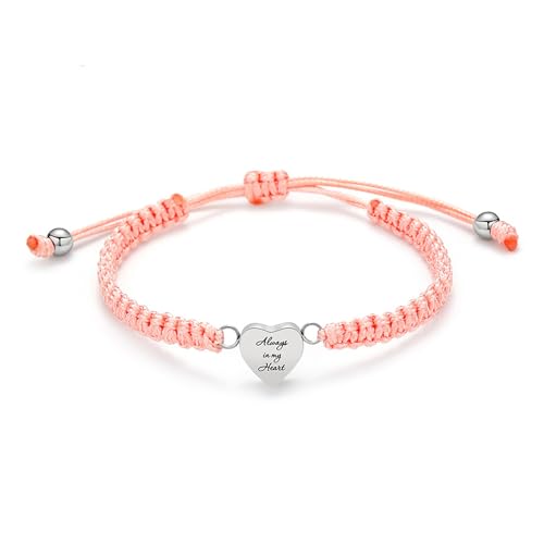 GBTROEY Personalisierte Einäscherung Herz Urne Armband für Haustiere Asche - Customized Text Charme Schmuck Andenken mit verstellbaren Seilkette - Hund Katze Asche Schmuck für Frauen & Männer GBTROEY Personalisierte Einäscherung Herz Urne Armband für Haustiere Asche - Customized Text Charme Schmuck Andenken mit verstellbaren Seilkette - Hund Katze Asche Schmuck für Frauen & Männer von GBTROEY