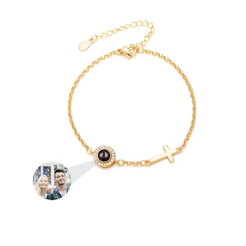 GBTROEY Personalisierte Kreuz Armband mit Foto im Inneren - Custom Foto Projektion Armband Memorial Geschenke für Männer & Frauen GBTROEY Personalisierte Kreuz Armband mit Foto im Inneren - Custom Foto Projektion Armband Memorial Geschenke für Männer & Frauen von GBTROEY