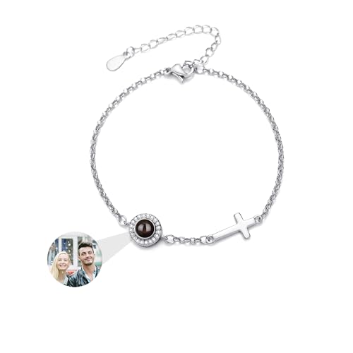 GBTROEY Personalisierte Kreuz Armband mit Foto im Inneren - Custom Foto Projektion Armband Memorial Geschenke für Männer & Frauen GBTROEY Personalisierte Kreuz Armband mit Foto im Inneren - Custom Foto Projektion Armband Memorial Geschenke für Männer & Frauen von GBTROEY