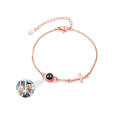 GBTROEY Personalisierte Kreuz Armband mit Foto im Inneren - Custom Foto Projektion Armband Memorial Geschenke für Männer & Frauen GBTROEY Personalisierte Kreuz Armband mit Foto im Inneren - Custom Foto Projektion Armband Memorial Geschenke für Männer & Frauen von GBTROEY