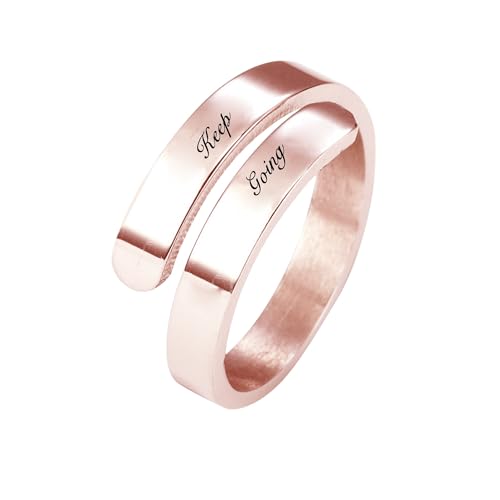 Personalisierte Name Ring für Frauen - benutzerdefinierte Spirale Twist eingraviert Name/Datum Ring, einstellbare offene Wrap Promise Schmuck Geschenk für Hochzeit Engagement Personalisierte Name Ring für Frauen - benutzerdefinierte Spirale Twist eingraviert Name/Datum Ring, einstellbare offene Wrap Promise Schmuck Geschenk für Hochzeit Engagement von GBTROEY