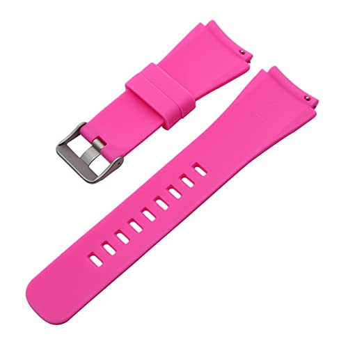 GBYJYMQTZ Quick Release-Silikon-Gummi-Uhrband-Gründer Wander Crewmaster Grant Marschall Explorist Watch Band Handgelenkband Fit for fossile q(Rose Red) von GBYJYMQTZ