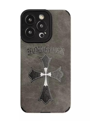 Handyhülle for iPhone 16 15 Pro Max Cross Fur Sticker Handyhülle Kompatibel mit iPhone 13 14 Pro for Damen und Herren(A,For iPhone 13 Pro Max) von GBZHMCASE