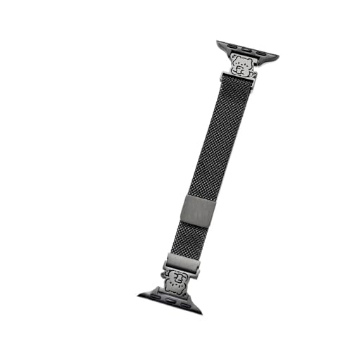 Magnetisches Uhrenarmband für Damen, kompatibel mit iWatch 42 mm, 41 mm, 40 mm, 38 mm, Ersatzarmband mit Katzen- und Hundemuster für Mädchen, für iWatch Serie 9, 8, 7, 6, 5, 4, 3, 2, 1, SE(Black cat,3 Magnetisches Uhrenarmband für Damen, kompatibel mit iWatch 42 mm, 41 mm, 40 mm, 38 mm, Ersatzarmband mit Katzen- und Hundemuster für Mädchen, für iWatch Serie 9, 8, 7, 6, 5, 4, 3, 2, 1, SE(Black cat,3 von GBZHMCASE