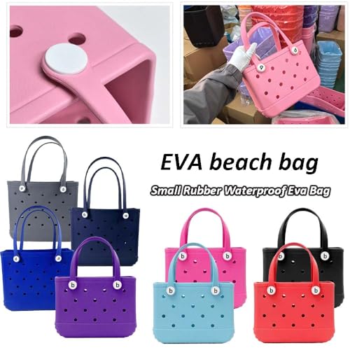 GBZIJIE Strandtasche,Badetasche Faltbare Kleine Tasche Mini Strand Gummi Tragetaschen Wasserdicht Sanddicht Sommer Aufbewahrungskorb Frauen Einkaufstasche Strandtasche(Gray) von GBZIJIE