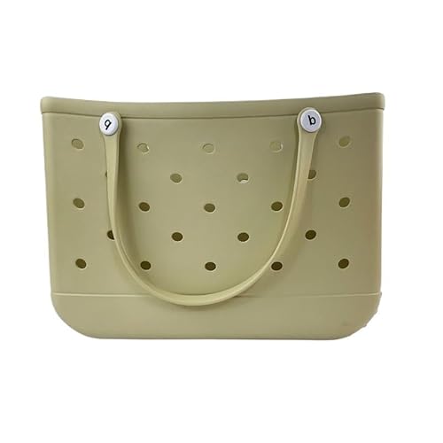 GBZIJIE Strandtasche,Badetasche Faltbare Wasserdichte Outdoor-minimalistische Reise-Strandtasche mit Loch, kleine Tasche, Handtasche, aus EVA-Material(D) von GBZIJIE