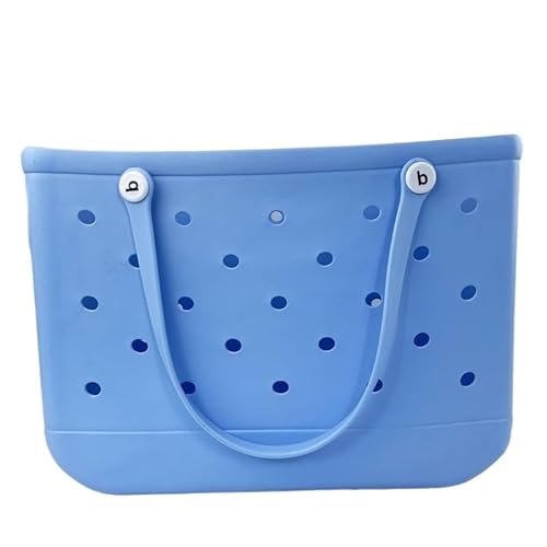 GBZIJIE Strandtasche,Badetasche Faltbare Wasserdichte Outdoor-minimalistische Reise-Strandtasche mit Loch, kleine Tasche, Handtasche, aus EVA-Material(E) von GBZIJIE