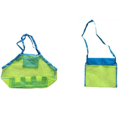 Strandtasche,Badetasche Faltbare Strand-Werkzeug-Aufbewahrungstasche Spielzeug-Aufbewahrungsnetztasche Kann große Netztasche tragen, um mit Sand zu spielen(Set C) von GBZIJIE