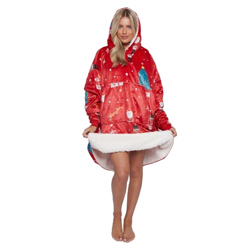 GC GAVENO CAVAILIA Adult Hoodie Weihnachtsdecken mit Kapuze, Nussknacker, Rot, Einheitsgröße GC GAVENO CAVAILIA Adult Hoodie Weihnachtsdecken mit Kapuze, Nussknacker, Rot, Einheitsgröße von GC GAVENO CAVAILIA