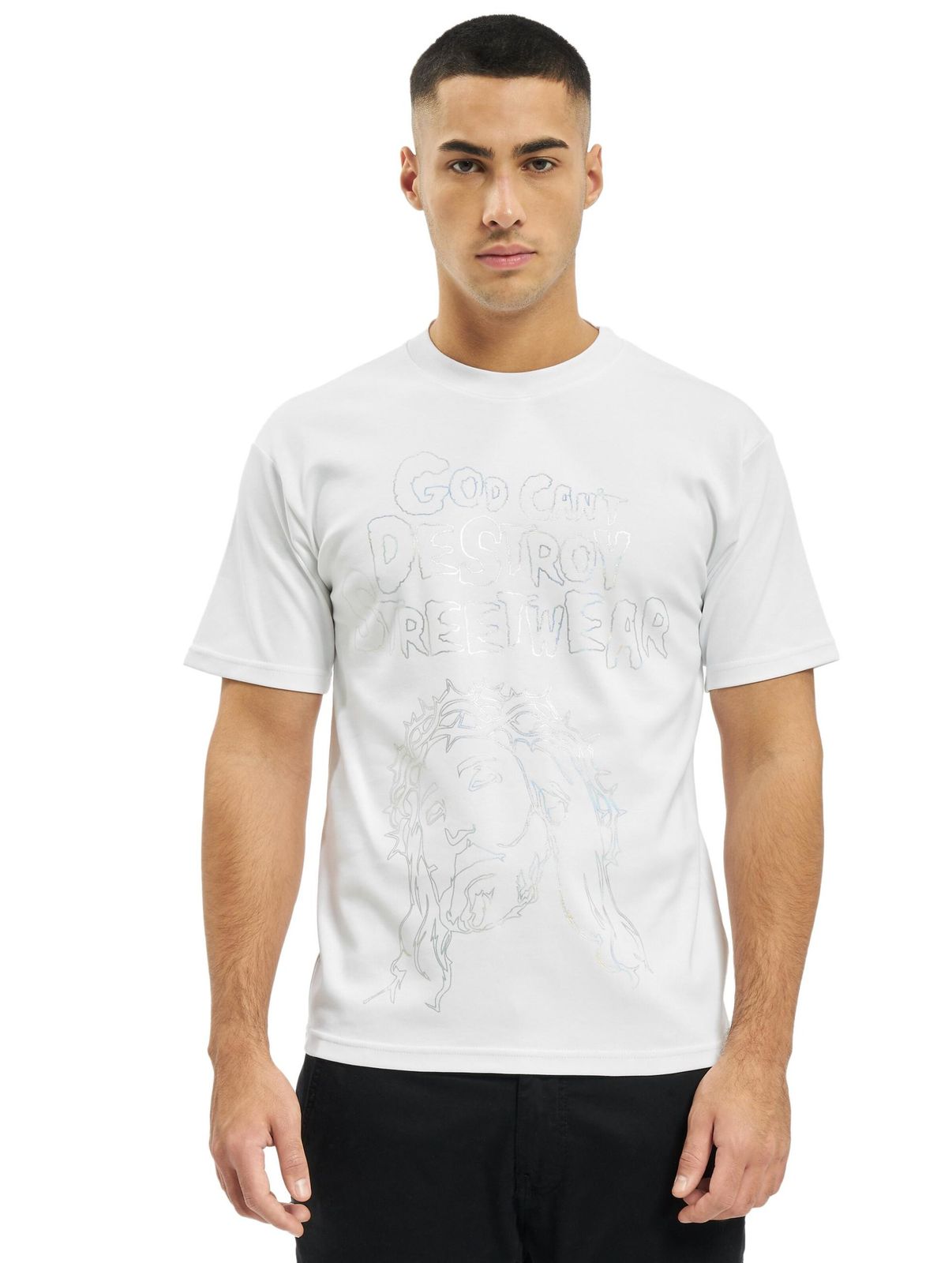 GCDS Can't Create T-Shirt weiß von GCDS