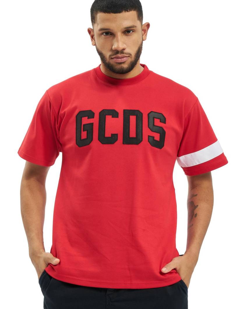 GCDS Logo T-Shirt rot von GCDS